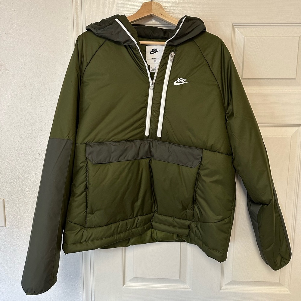 Nike army green winter jacket